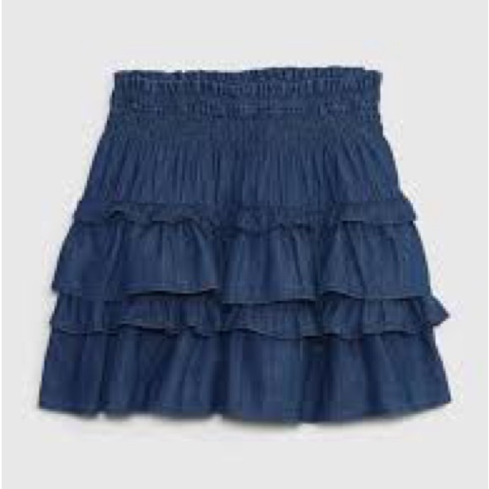 GAP X LOVESHACKFANCY Denim Ruffle Mini Skirt SOLD OUT ONLINE! Worn once